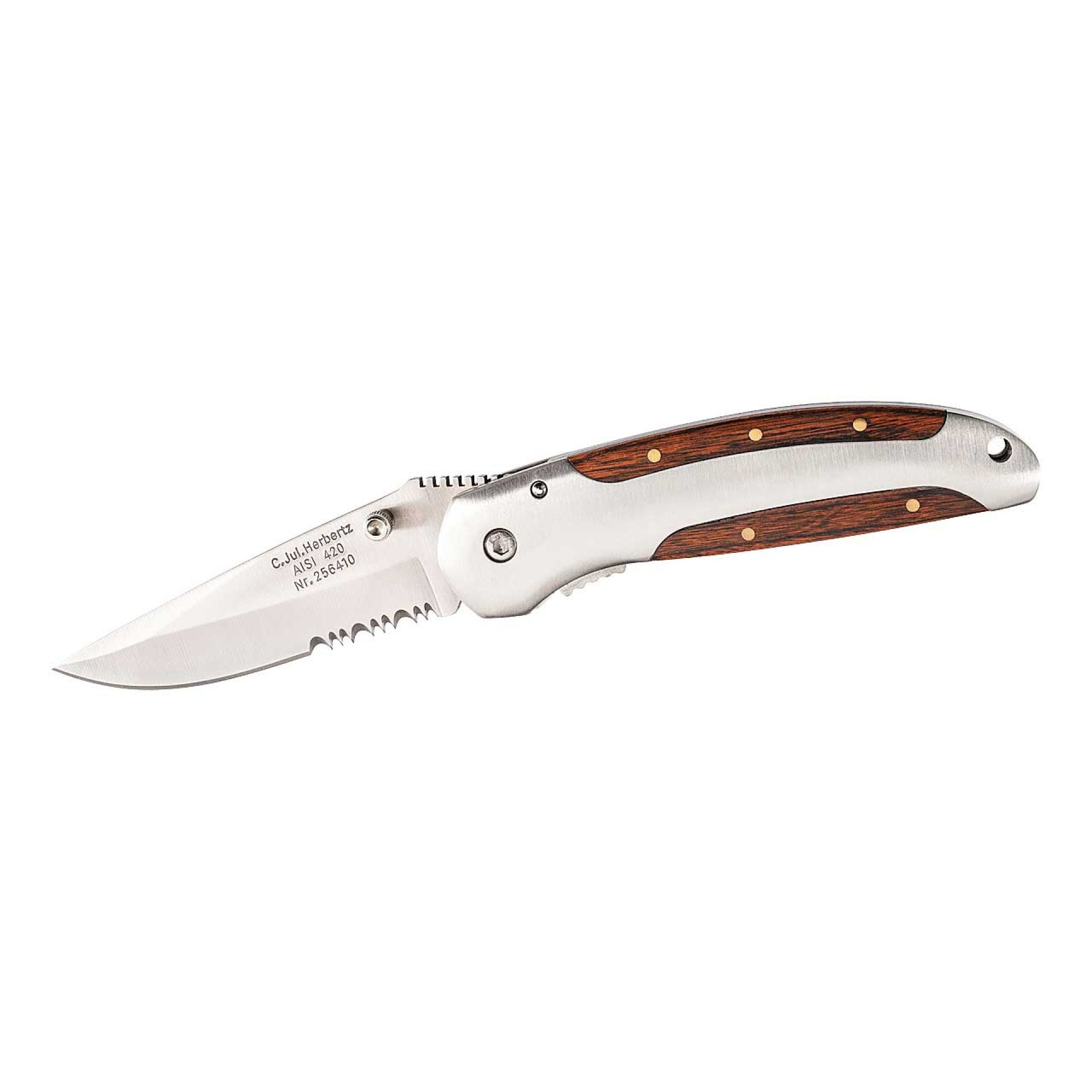 Herbertz Knives Ceramic pocket knife, wooden grip, No. 223810